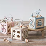エデュテ本店の木のおもちゃのランキング1位！音の鳴る木のおもちゃアクティビティキューブ